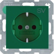 SCHUKO-Steckdose grün glänzend 47238903 