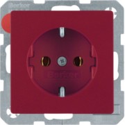 SCHUKO-Steckdose rot, samt 47436012 