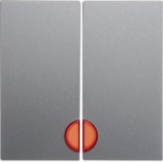 Wippe alu matt mit roter Linse 16271404 