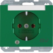 SCHUKO-Steckdose gn/gl Kontroll-LED 41107113 