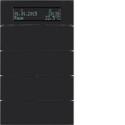 Tastsensor 4fach Glas schwarz 75664592 