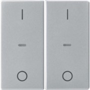 Abdeckung Tastsensor-Modul 2-fach alu 80962321 