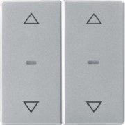 Abdeckung Tastsensor-Modul 2-fach alu 80961321 
