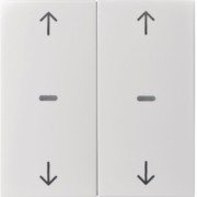 Abdeckung Tastsensor-Modul 2-fach weiß 80961382 