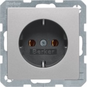 SCHUKO-Steckdose alu/lack 47436084 