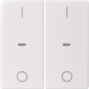 Abdeckung Tastsensor-Modul 2-fach polarweiß 80962329 