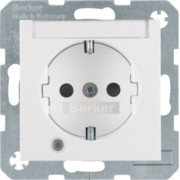 SCHUKO-Steckdose pws/gl Kontroll-LED 41108989 