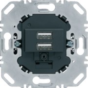 USB Ladesteckdose 230V 2fach 3A anthrazit 260205 