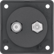 Antennen Verbinderdose sw/matt, TV/SAT 845632503 