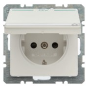 Steckdose SCHUKO deckel und Beschrift 47526039 