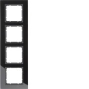 Glasrahmen schwarz 4fach 10146616 