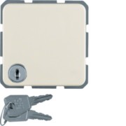 Schuko-Steckdose ws mit Klappdeckel 4763 