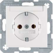 Schuko-Steckdose pws + Beschriftungsfeld 47501909 