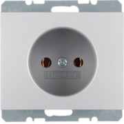 Steckdose Alu o. Schutzkontakt 6167157003 