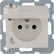 Steckdose m. Erdstift polarweiß matt 6765111909 