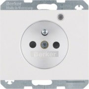 Steckdose Glas pws/gl Kontroll-LED 6765097009 