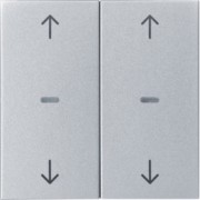 Abdeckung Tastsensor-Modul 2-fach alu 80961383 