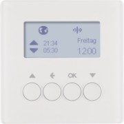 KNX-Funk Jalousieschaltuhr polarweiß samt 85745129 