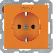 SCHUKO-Steckdose m.Aufdruck orange 47436007 