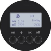 KNX-Funk Zeitschaltuhr schwarz glänzend 85745231 