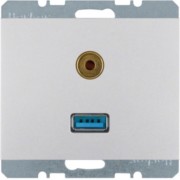 USB/3,5mm Audio Steckdose Alu 3315397003 