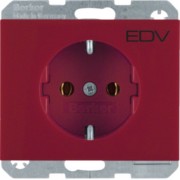 SCHUKO-Steckdose rt m.Aufdruck 47157115 