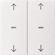 Abdeckung Tastsensor-Modul 2-fach polarweiß mt 80961399 