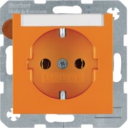 SCHUKO-Steckdose or/gl m.Beschriftungsfeld 47508907 