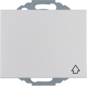SCHUKO-Steckdose alu Deckel/Beschriftung 47477103 