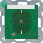 SCHUKO-Steckdose gn matt Kontroll-LED 41101913 