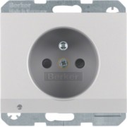 Steckdose Alu m.Schutzkontaktstift 6765107003 