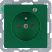 Steckdose gn samt Kontroll-LED 6765096013 