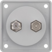 Antennen Verbinderdose gr/matt, TV/SAT 845632506 
