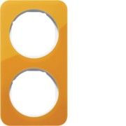 Rahmen 2-fach orange tr./polws glz 10122339 