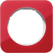 Rahmen 1-fach rot trans./polws glz 10112349 