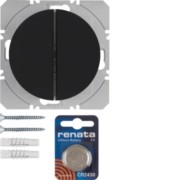 KNX-Funk Wandsender 2fach schwarz glänzend 85656231 