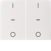 Abdeckung Tastsensor-Modul 2-fach polarweiß 80962379 