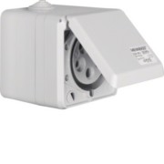 CEE-Steckdose 5-polig Ap 32A m.Klappdeckel 558201 