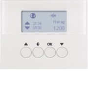 KNX-Funk Jalousieschaltuhr polarweiß glänzend 85745179 