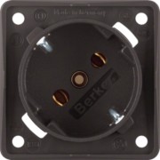 SCHUKO-Steckdose 45Grad braun, damasziert 841852521 