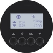 KNX-Funk Jalousieschaltuhr schwarz glänzend 85745131 