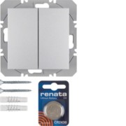 KNX-Funk Wandsender 2fach alu matt 85656283 