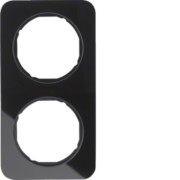 Rahmen Glas/sw 2fach 10122116 