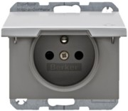 Steckdose Alu Schutzk./Klappdeckel 6765777103 