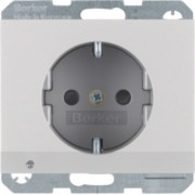 SCHUKO-Steckdose alu LED-Orientierg-licht 41097003 