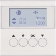 KNX-Funk Jalousieschaltuhr polarweiß glänzend 85745189 