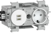 Steckdose 1f. + USB C/C PD Wago Front vw GS17019016 