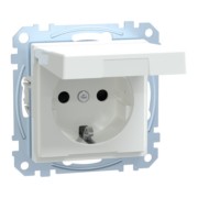SCHUKO-Steckdose aws Klappdeckel IP44 MEG2314-0325 