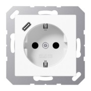 SCHUKO Steckdose mit USB Typ C A 1520-18 WW 