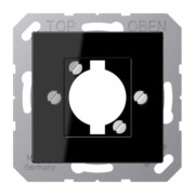 Abdeckung f. XLR-Steckdose schwarz A 568-1 BF SW 